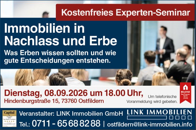 Foto IMMOBILIEN in Erbe und Nachlass - die richtigen Entscheidungen treffen.