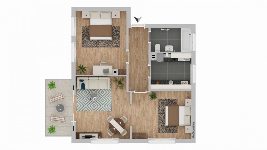 Grundriss OG Renditeobjekt Stuttgart