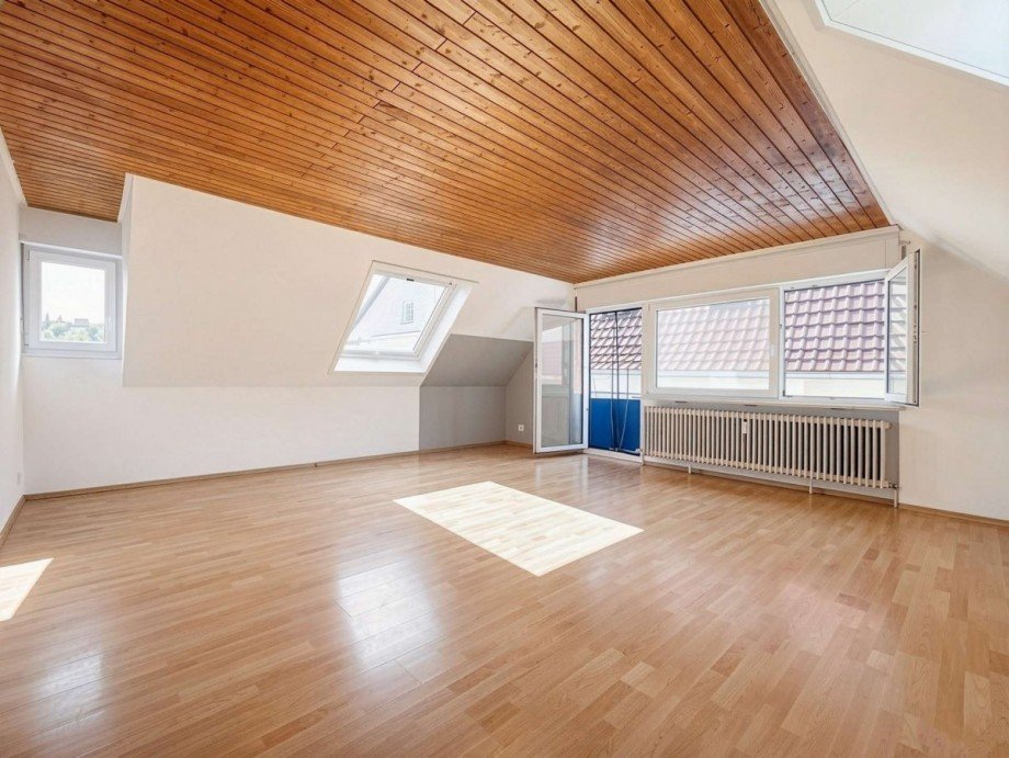 Wohnzimmer Dachgeschosswohnung Stuttgart