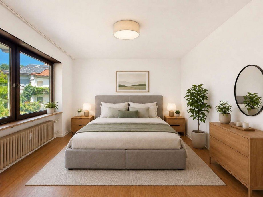 Schlafzimmer (KI-generiert) Etagenwohnung Stuttgart