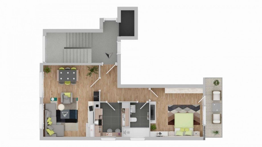 Grundriss Etagenwohnung Stuttgart