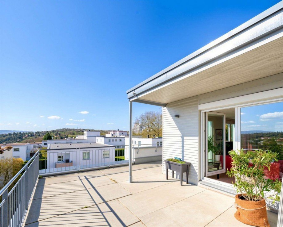 Terrasse DG - (KI generiert) Mehrfamilienhaus Stuttgart