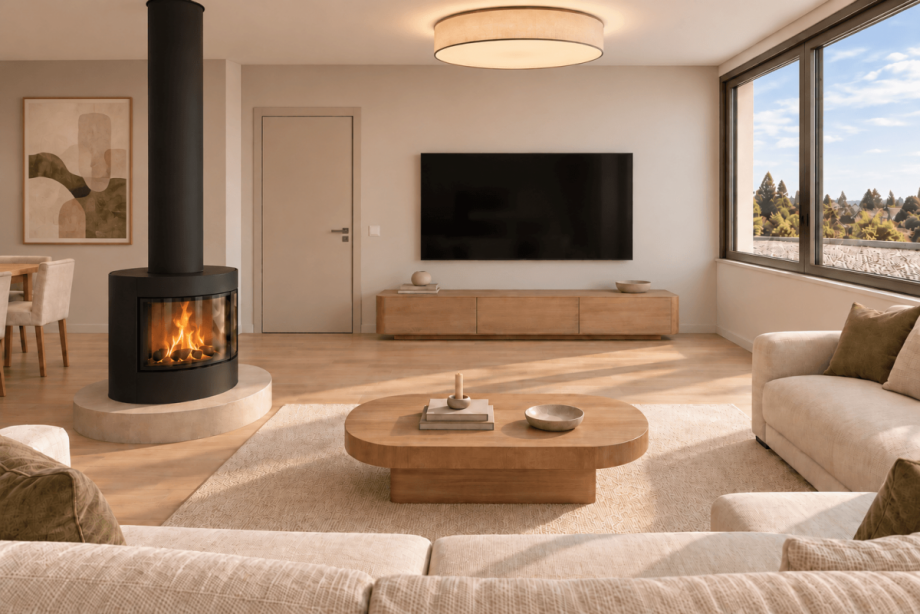 KI generierte Visualisierung Penthousewohnung Stuttgart