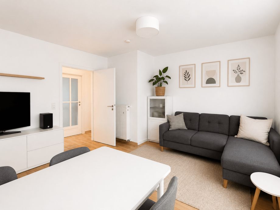 Wohnzimmer DG Mehrfamilienhaus Stuttgart