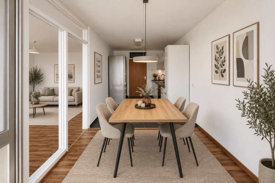 Esszimmer (KI-Visualisierung) Wohnung Stuttgart