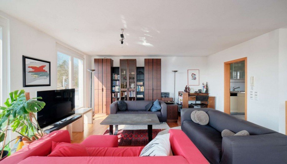 Wohnzimmer DG Mehrfamilienhaus Stuttgart