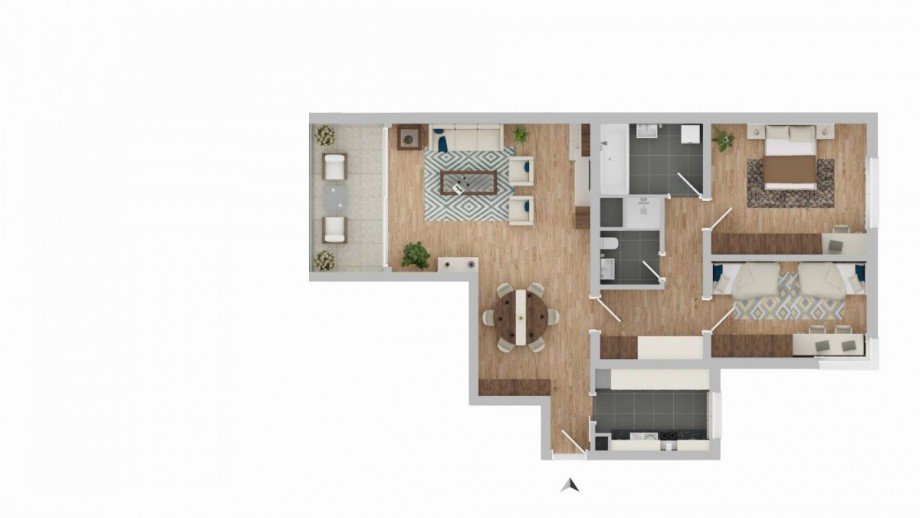 Grundriss Etagenwohnung Stuttgart