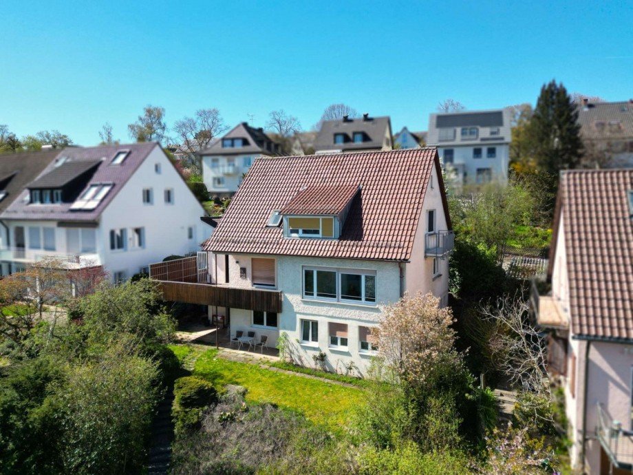Au�enansicht Einfamilienhaus Stuttgart