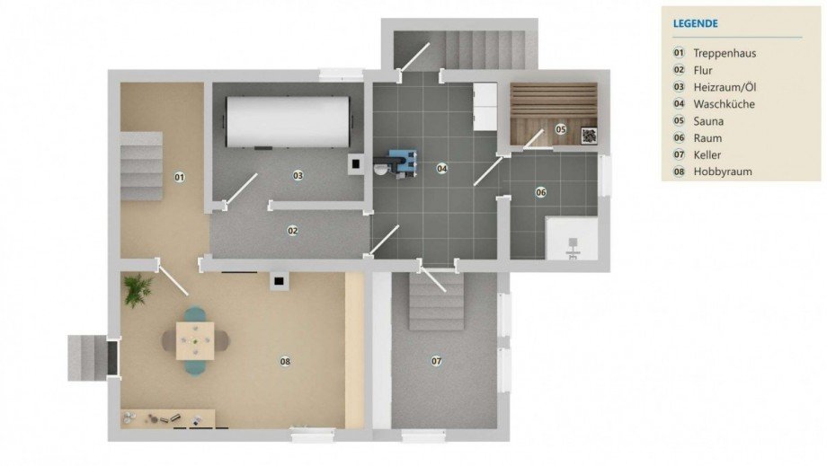 Grundriss UG Haus Weil im Sch�nbuch