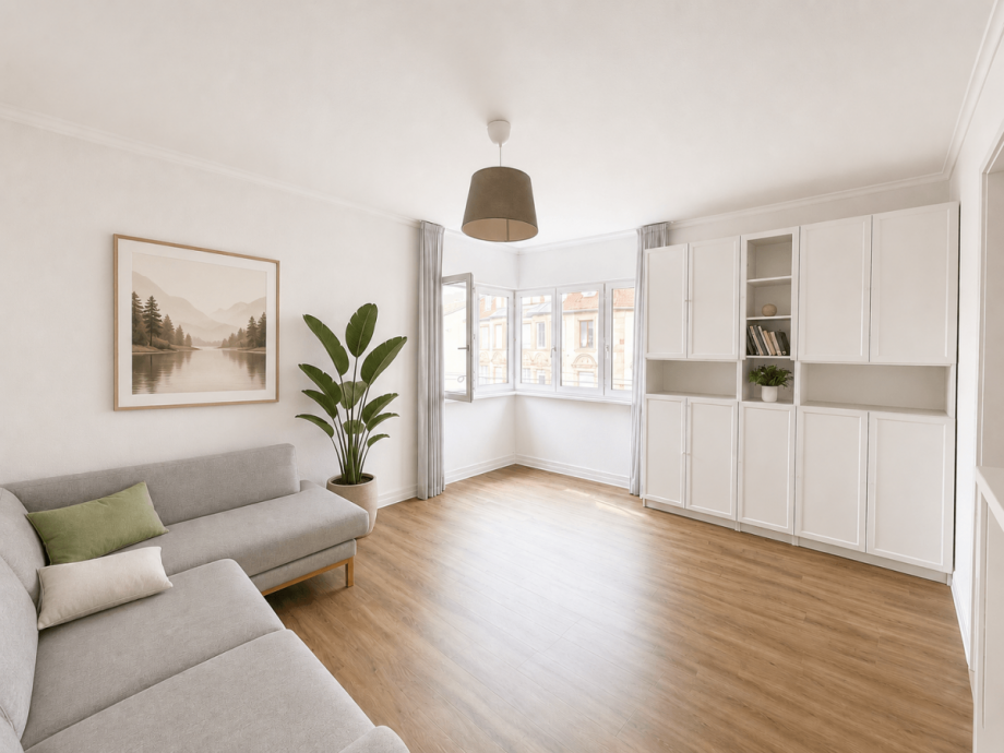 Wohnzimmer 2.OG Mehrfamilienhaus Stuttgart