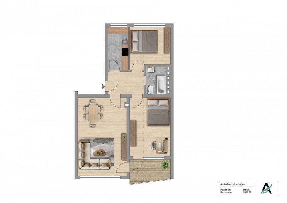 Grundriss Wohnung Leinfelden-Echterdingen