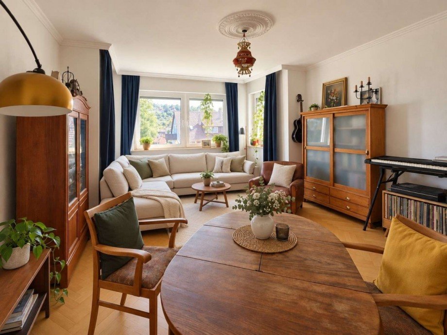Wohnzimmer Erdgeschosswohnung Stuttgart