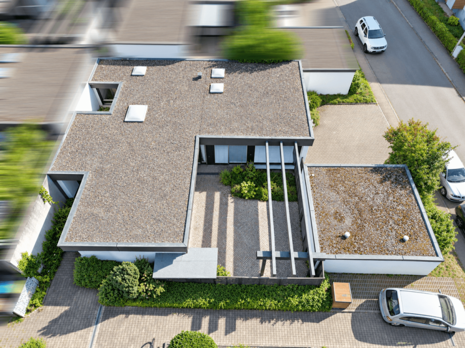 Drohnenaufnahme Bungalow Waiblingen
