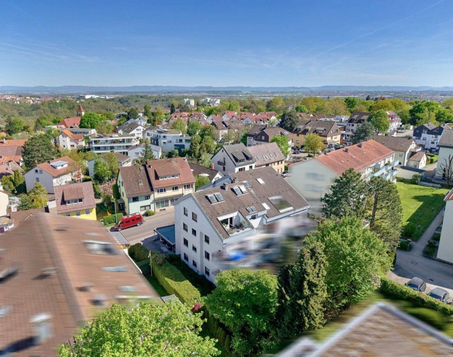 Luftaufnahme Maisonettewohnung Stuttgart