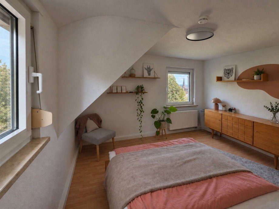 Schlafzimmer Dachgeschosswohnung Stuttgart