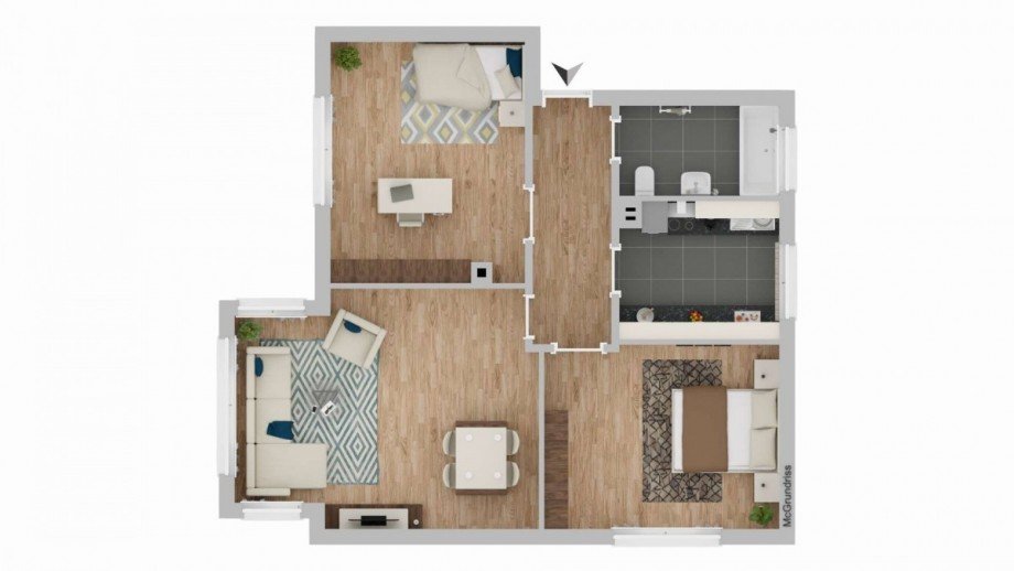 Grundriss Erdgeschosswohnung Stuttgart