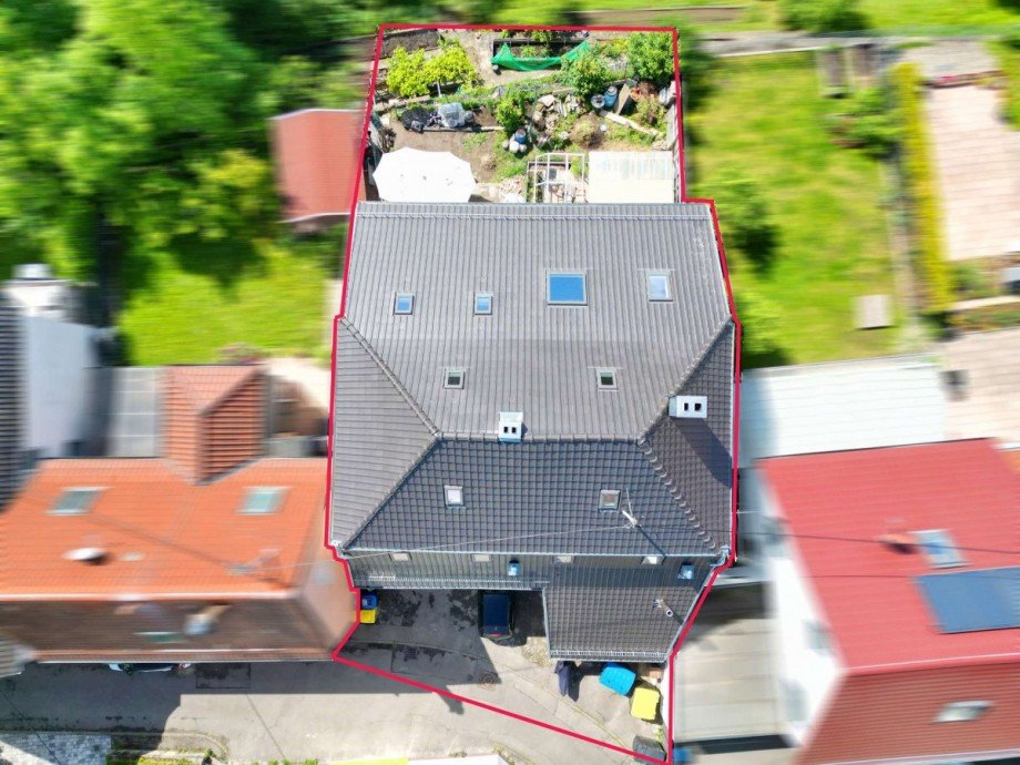 Vogelperspektive Mehrfamilienhaus Waiblingen