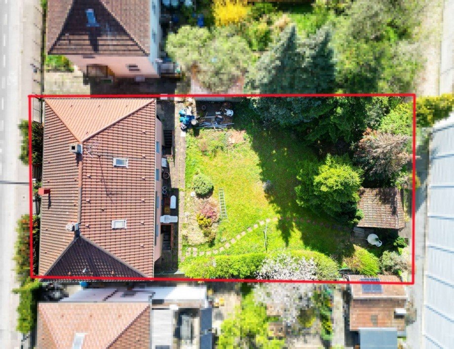 Vogelperspektive Zweifamilienhaus Stuttgart