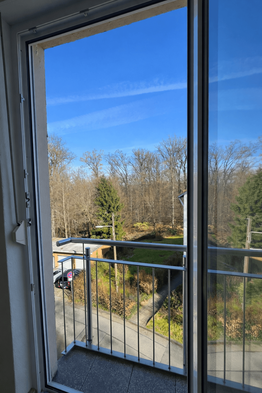 Ausblick Franz�sischer Balkon Etagenwohnung Ostfildern