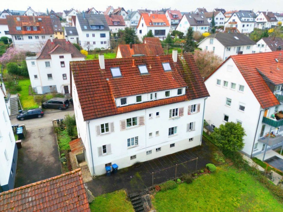 Hinteransicht Haus 2 Mehrfamilienhaus Esslingen am Neckar