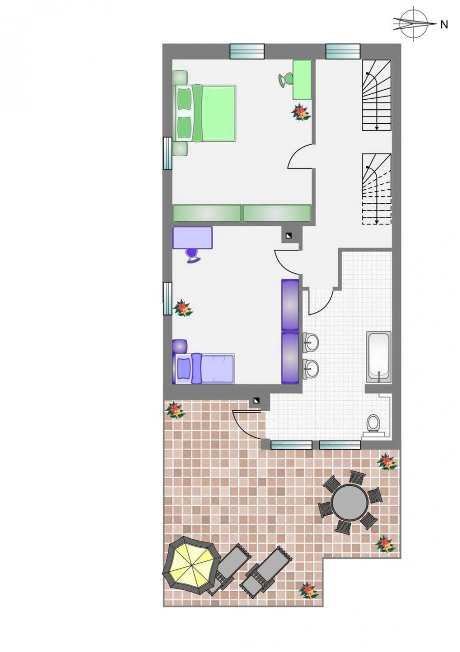 Grundriss 2.OG Doppelhaush�lfte Ostfildern