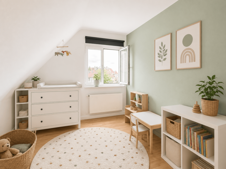 Kinderzimmer DG Mehrfamilienhaus Stuttgart