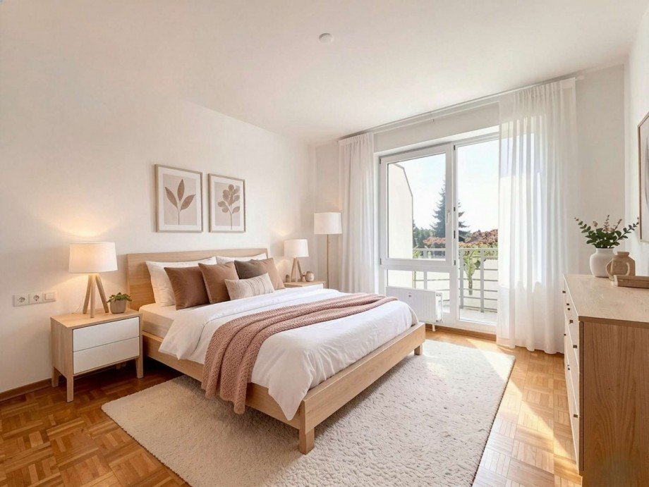 Schlafzimmer 2 (KI-Generiert) Etagenwohnung Stuttgart