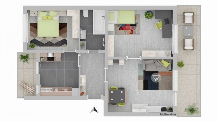Grundriss Etagenwohnung Stuttgart