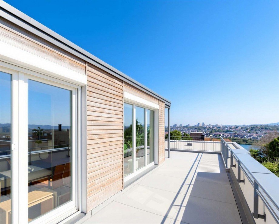 Terrasse DG - (KI generiert) Mehrfamilienhaus Stuttgart