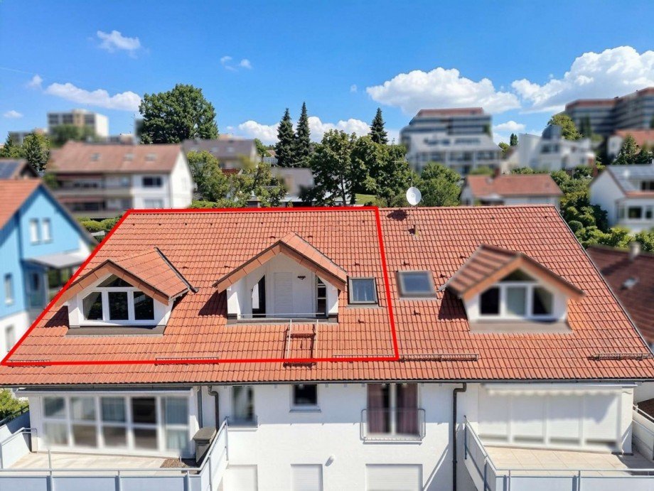 Au�enansicht Dachgeschosswohnung Stuttgart