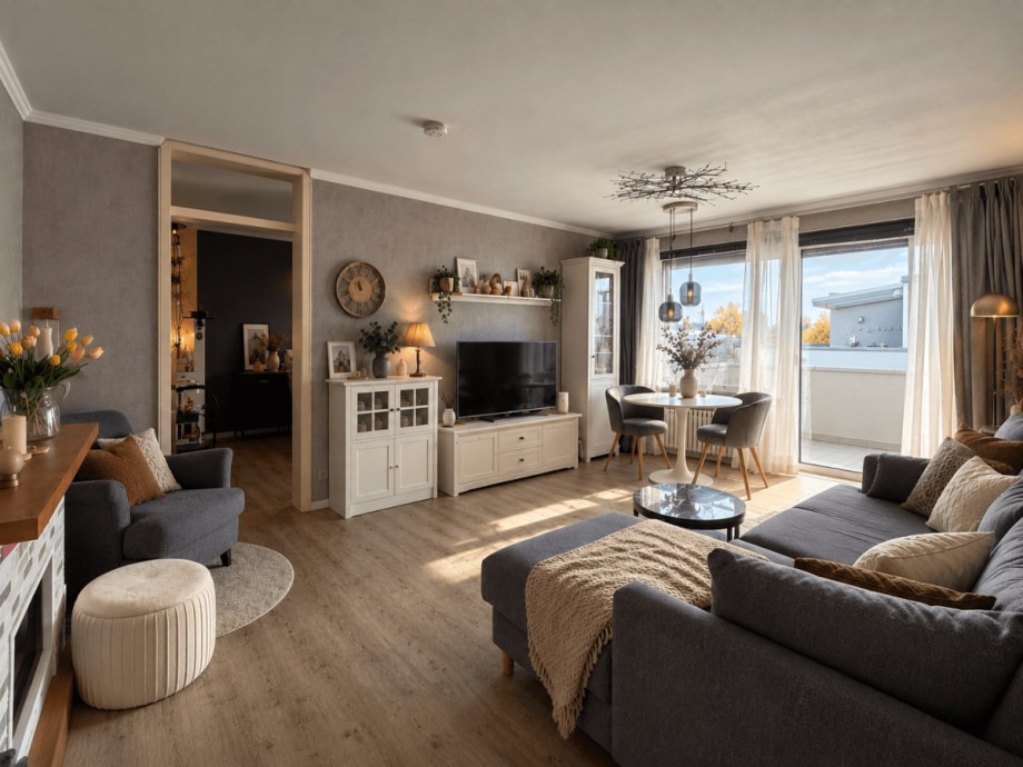 Wohnzimmer Etagenwohnung Ostfildern