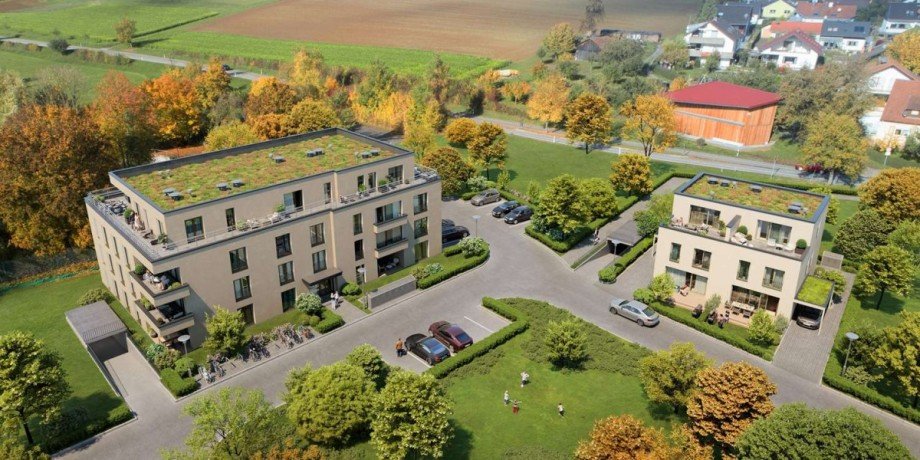Haus Au�enansicht (Visualisierung) Etagenwohnung Steinheim an der Murr