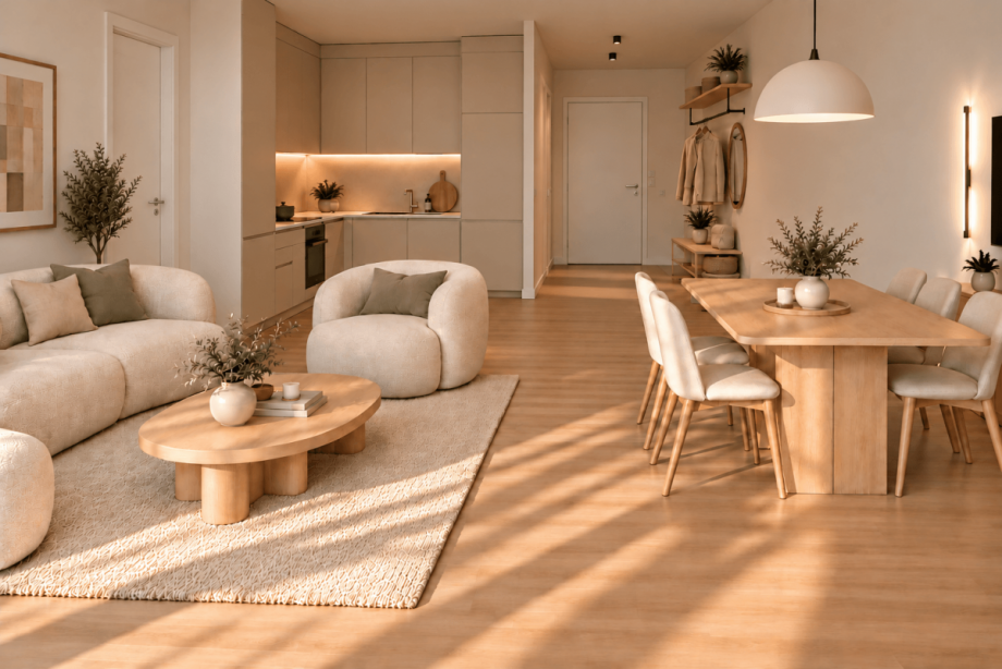 KI generierte Visualisierung Erdgeschosswohnung Stuttgart