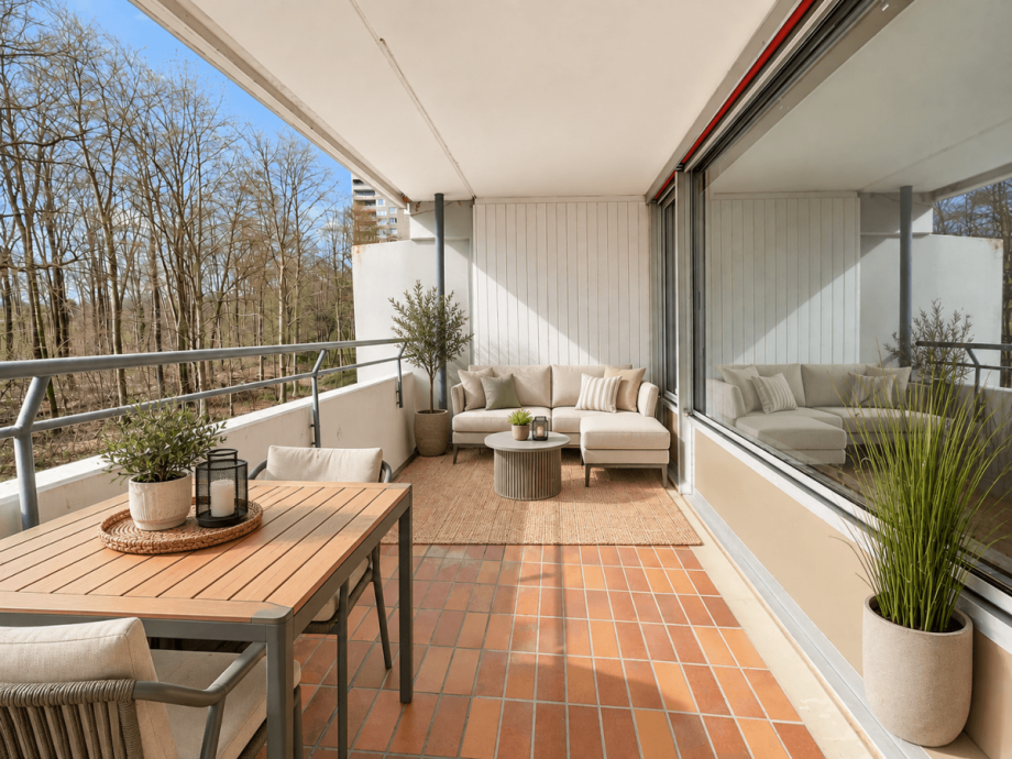Balkon (KI-Visualisierung) Wohnung Stuttgart