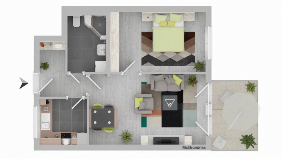 Grundriss Etagenwohnung Fellbach