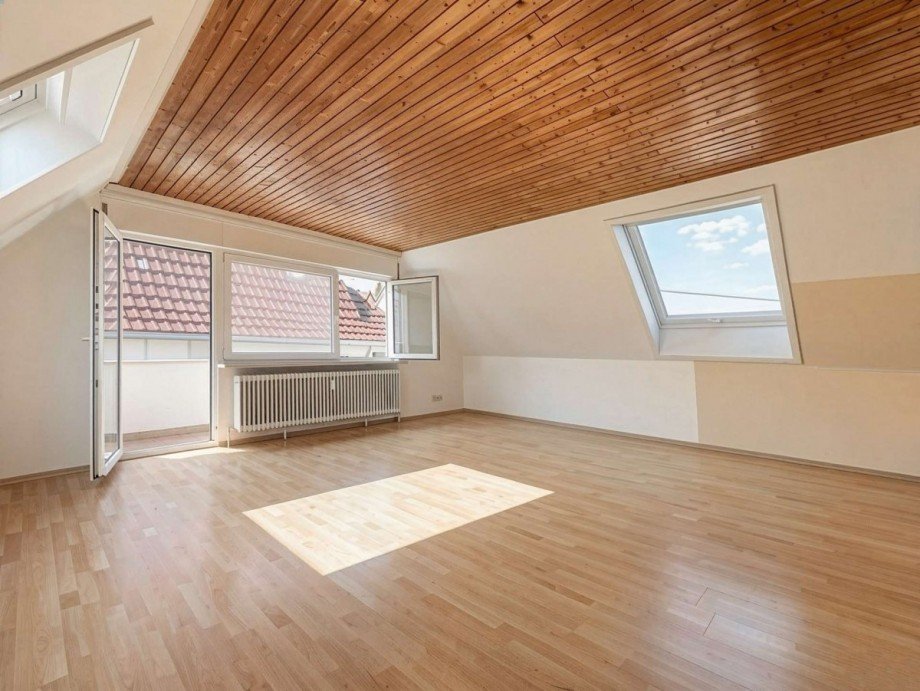 Wohnzimmer Dachgeschosswohnung Stuttgart