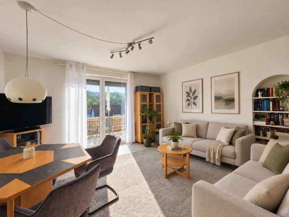Wohnzimmer OG Renditeobjekt Stuttgart