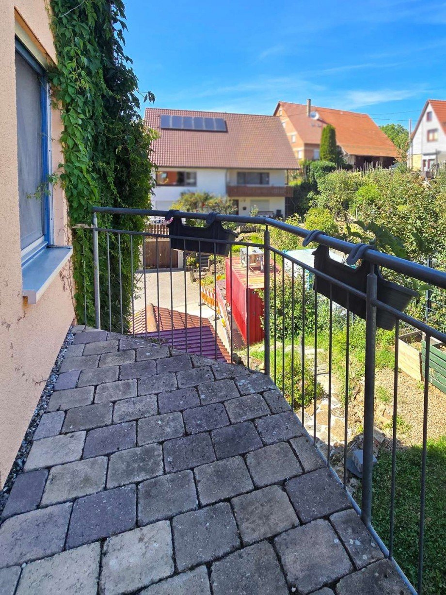 Balkon Ausblick Doppelhaush�lfte Pliezhausen