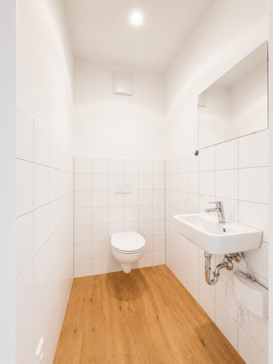 Kunden-WC Tierarzt Mehrfamilienhaus Stuttgart