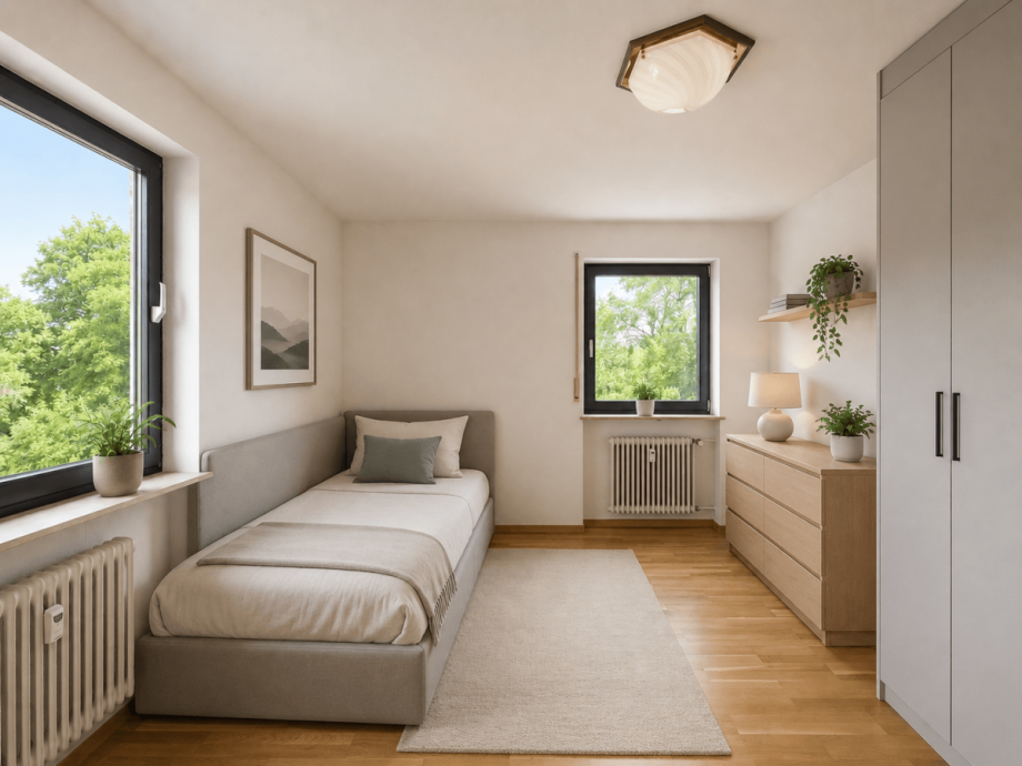 Kinderzimmer mit KI m�bliert Erdgeschosswohnung Stuttgart