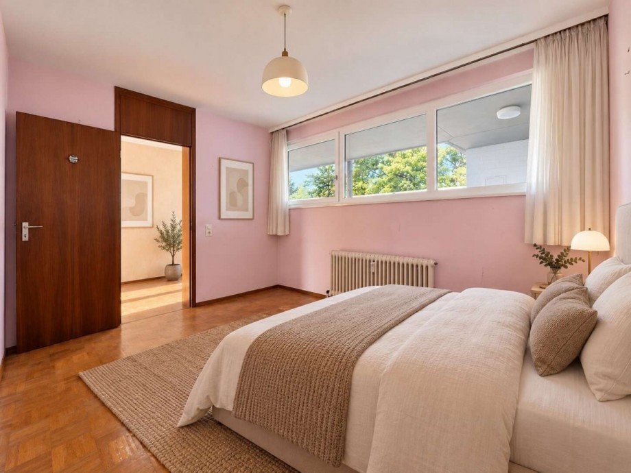 Schlafzimmer 1 (KI generiert) Etagenwohnung Stuttgart