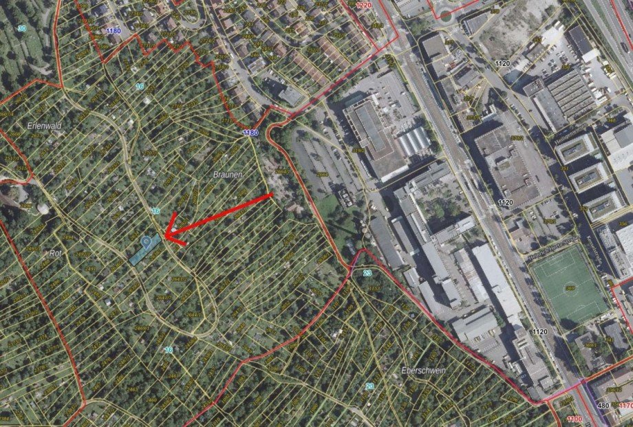 Lageplan Grundst�ck Stuttgart