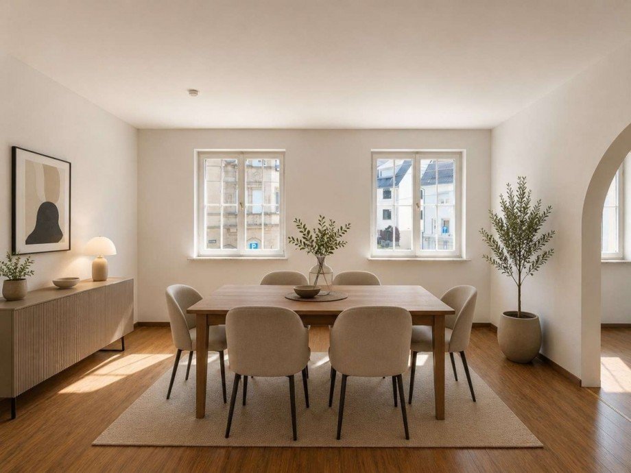 Essbereich KI Visualisierung Etagenwohnung Stuttgart