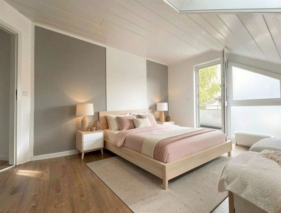 Schlafzimmer 1 (KI-Generiert) Dachgeschosswohnung Stuttgart