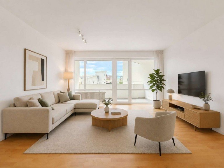 Titelbild - (Einrichtungsm�glichkeit KI) Hemmingen Etagenwohnung Wohnen mit Weitblick: gro�z�gige 4,5-Zimmer-Wohnung mit sonniger S�d-Loggia!