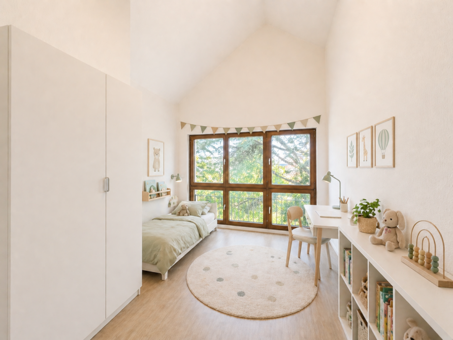 Kinderzimmer DG (KI-visualisiert) Maisonettewohnung Stuttgart