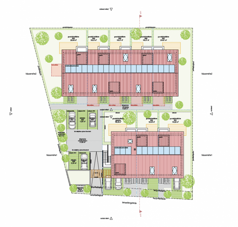 Lageplan Reihenmittelhaus Kirchheim unter Teck
