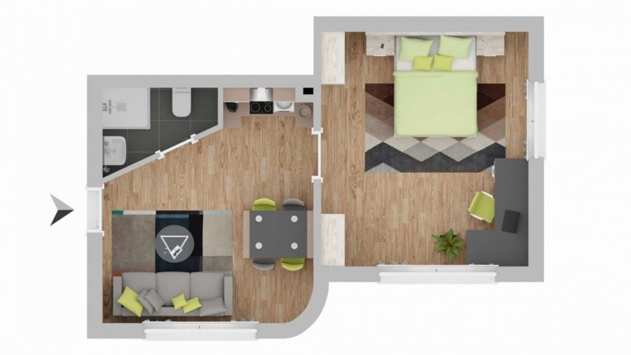 Grundriss EG Mehrfamilienhaus Stuttgart