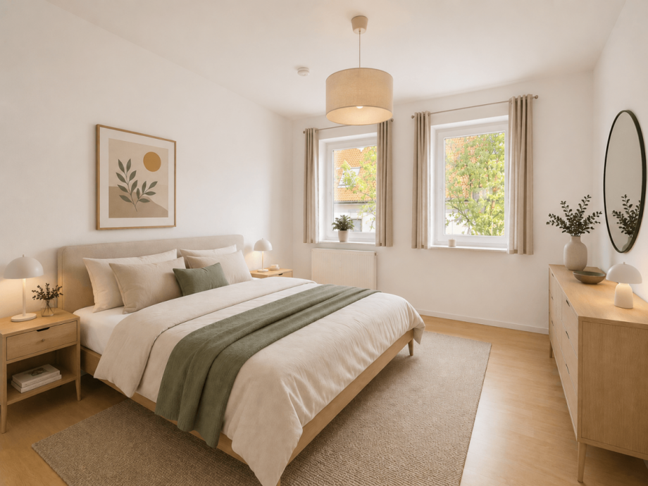 Schlafzimmer (KI-generiert) Etagenwohnung Oberriexingen
