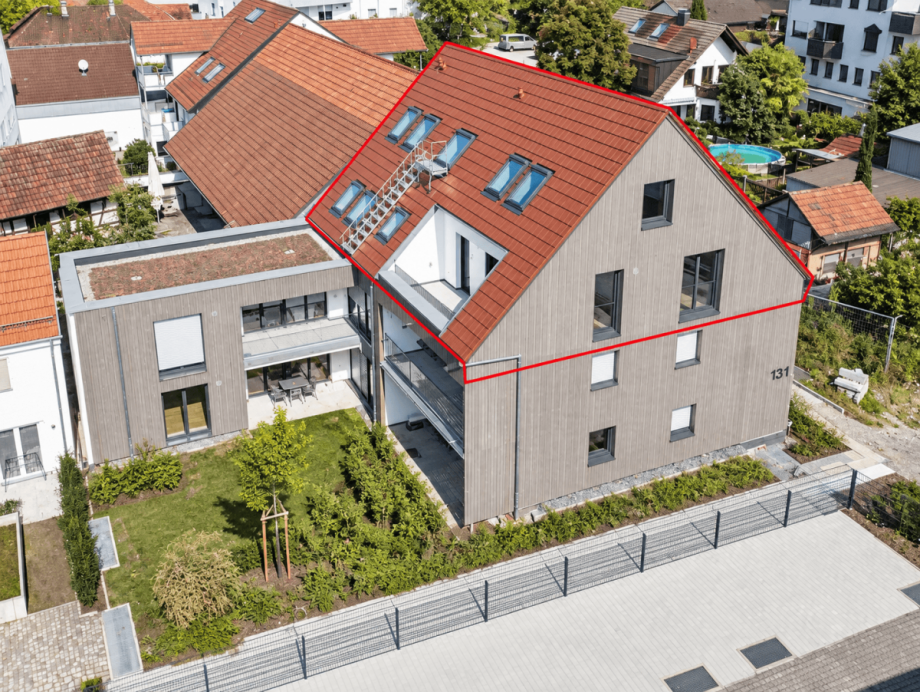 Au�enansicht Maisonettewohnung Leinfelden-Echterdingen